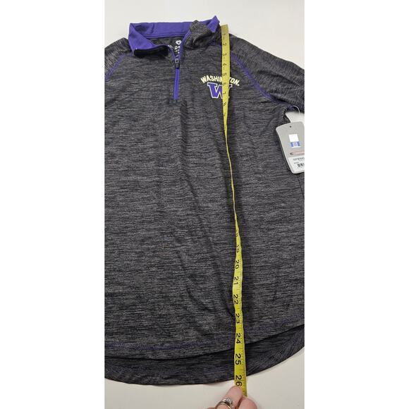 NWT Colosseum classics Washington Huskies womens 1/4 zip performance top M new + - Picture 6 of 7